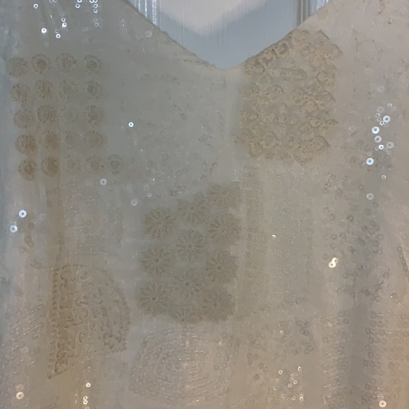 White sequin mini dress - Picture 2 of 3